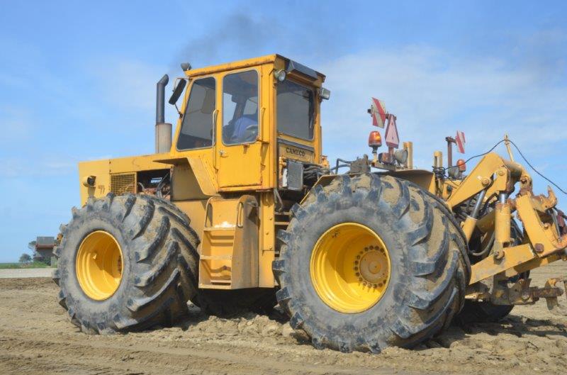 Originally built for sugar cane work, two of these 1980s 250hp Cat-powered tractors are in the fleet.
